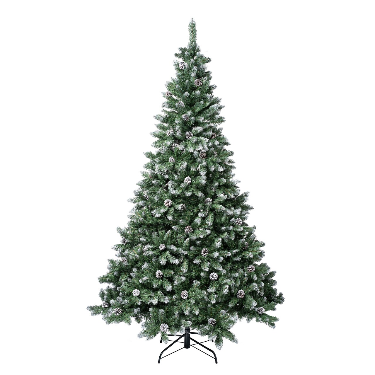 National Tree Company First Traditions Oakley Hills Snowy Christmas Tree with Hinged Branches, 6 ft